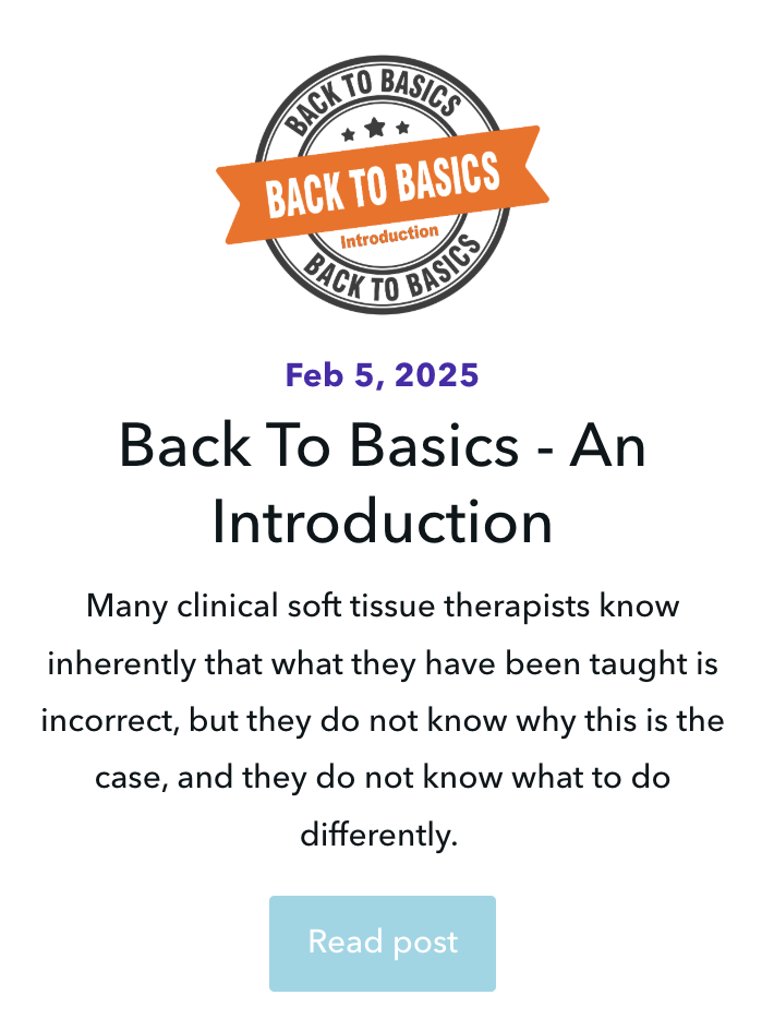 Back To Basics - Introduction